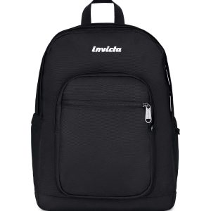 ZAINO INVICTA JELEK PLAIN BACKPACK JET BLACK