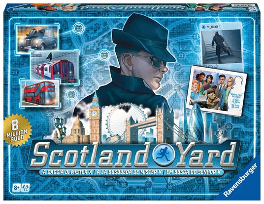 Ravensburger Scotland Yard 40° Anniversario, Gioco Da Tavolo, Da 2 a 6 Giocatori, 8+ Anni