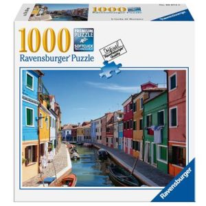 PUZZLE ravensburger 1000 PEZZI originale L’ISOLA DI BURANO di 50 x 70