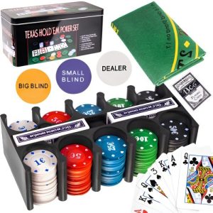 Set da poker ISO Texas Hold’em