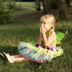 VESTITO FATA DEI FIORI 3-4 ANNI