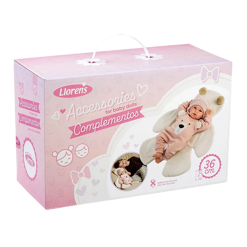 Coperta e tutina rosa 36 cm