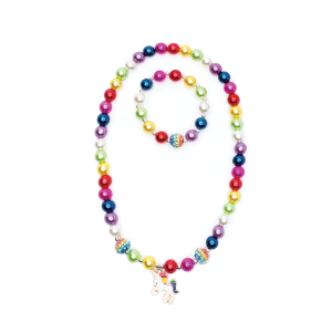 SET COLLANA E BRACCIALE UNICORNO ARCOBALENO