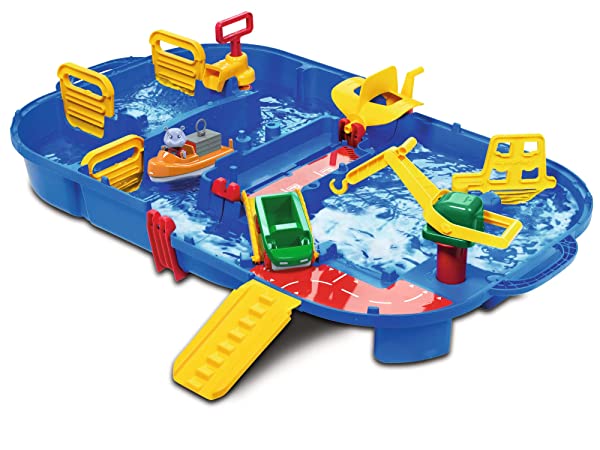 AquaPlay LockBox – Trenino d’Acqua Come Valigetta per Il Trasporto con 27 Pezzi, Set da Gioco con 1 Macchina per Anfibi Hippo Wilma, per Bambini dai 3 Anni in su, Colore Blu, 8700001516 - immagine 3