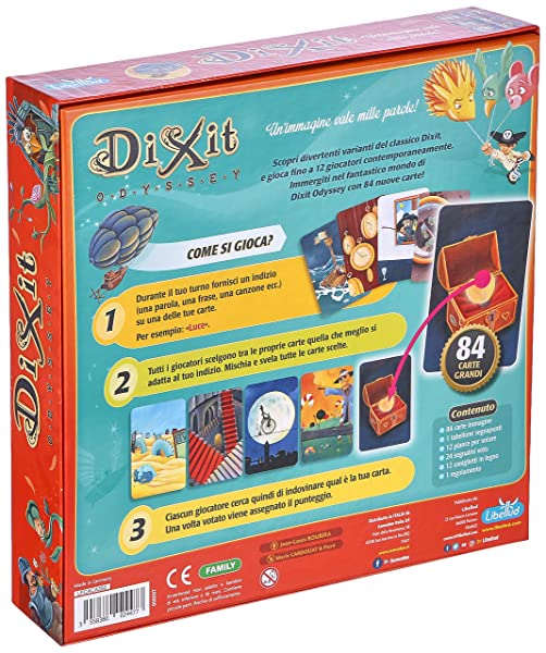 Asmodee Dixit Odyssey, Gioco da Tavolo, Edizione Italiana, 8+ Anni, 3-12 Giocatori, 30 min, 8005 - immagine 5