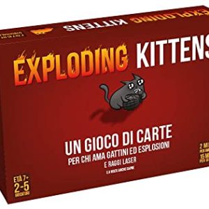 Asmodee Exploding Kittens – Gioco di carte, party game, 2-5 giocatori, 7+ anni, edizione in italiano
