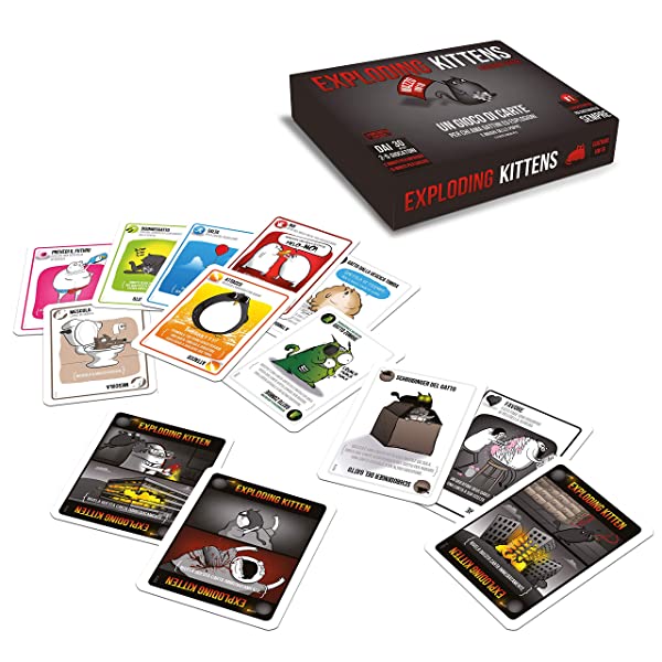 Asmodee – Exploding Kittens VM18 – Gioco di Carte, Party Game, Vietato ai Minori di Anni 18, 2-5 Giocatori, Edizione in Italiano - immagine 4
