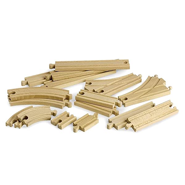 BRIO 33402 Set Binari, Pacchetto Espansione di Binari, 16 Pezzi - immagine 2