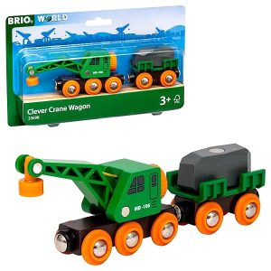 Brio- Vagone con Gru, 33698