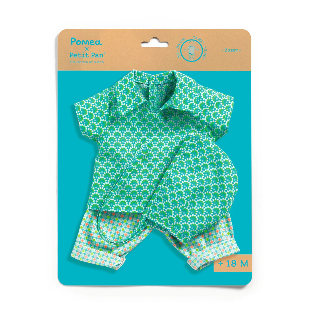 ABITI ZAZEN pomea collection PETIT PAN vestiti per bambole DJECO - immagine 2