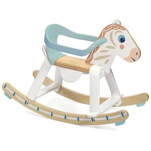 Djeco –  Baby bianco Baby Cavallo a dondolo
