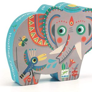 Djeco – Puzzle Silhouette- Elephant D Asia
