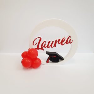 CERCHIO POLISTIROLO LAUREA + PALLONCINI