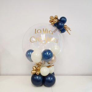 BUBBLE DA TAVOLO RIPIENA PERSONALIZZATA + TULIPANI