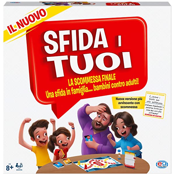 Editrice Giochi, Sfida I Tuoi, la scommesa finale, il classico gioco da tavolo a quiz per famiglie, una sfida bambini contro genitori, dagli 8 anni in su - immagine 2