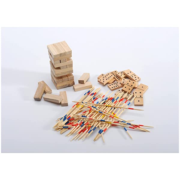 Editrice Giochi, set con 6 Giochi da tavolo classici in Legno - immagine 6