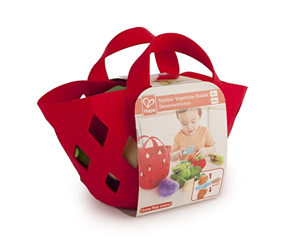 Hape- Cesto di Verdure per Bambini Utensili da Cucina, E3167 - immagine 4