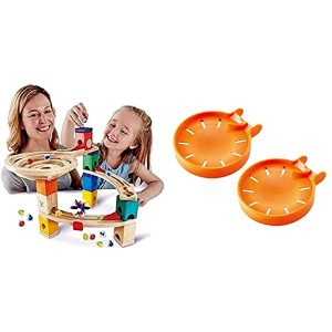 Hape  Quadrilla Race to The Finish, Legno Marmo Run – 58 Pezzi