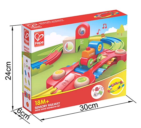 Hape International- Sensory Railway Pista Treno Primi Sensi - immagine 6