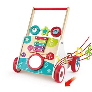 Hape  spingi e cammina con carillon e attività