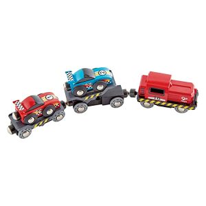 Hape- Race Car Transporter Railway Accessori per Treno