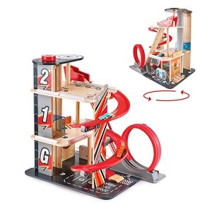 Hape Set da Gioco per Garage acrobazie a 3 Livelli