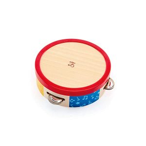 Hape Tamburello in Legno per Bambini, Strumento Musicale per Bambini