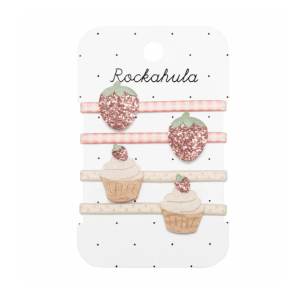 SET 4 ELASTICI FRAGOLE + CUP CAKE