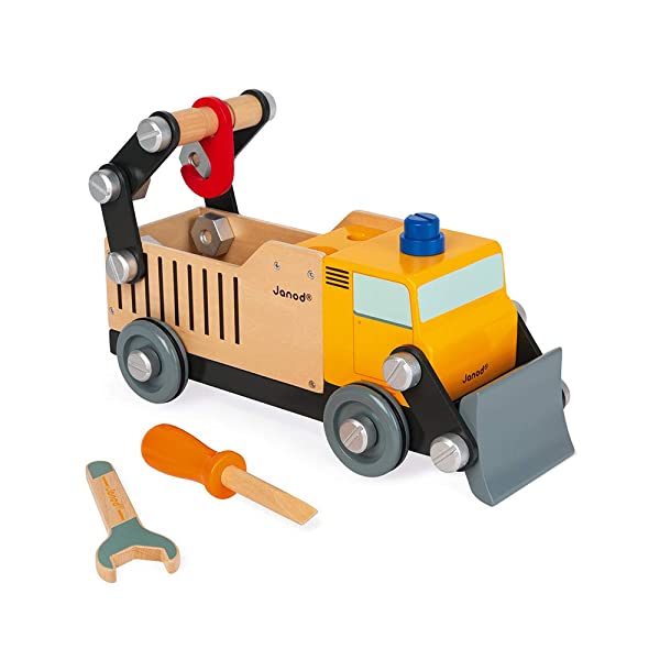 Janod – Brico’Kids en bois – Set di costruzione di camion in legno - immagine 3