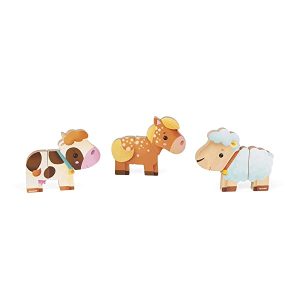 Janod – Funny Magnets – 3 Figure magnetiche di Animali