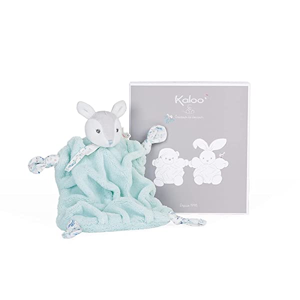 KALOO Plume – Doudou fulvo verde acqua – 20cm - immagine 2