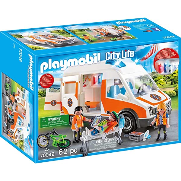 Playmobil City Life 70049 Ambulanza con Lampeggianti e Sirena - immagine 3