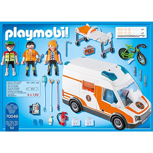 Playmobil City Life 70049 Ambulanza con Lampeggianti e Sirena - immagine 5