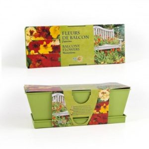 Radis Et Capucine – Fiori per balcone, in scatola rossa