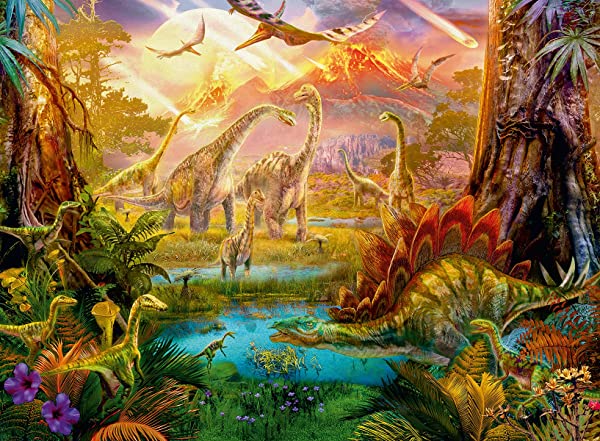 Ravensburger, Terra dei Dinosauri, 500 Pezzi, Puzzle - immagine 4
