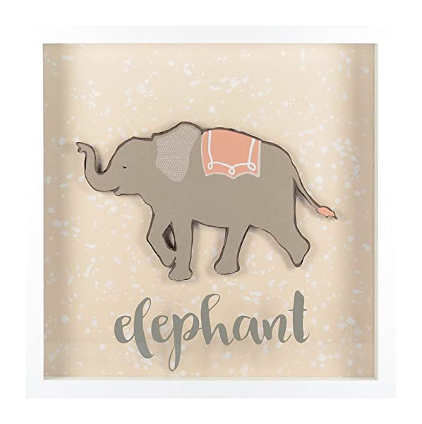 RoomMates Decor nursery Baby Room patina vie Elephant Shadowbox - immagine 2
