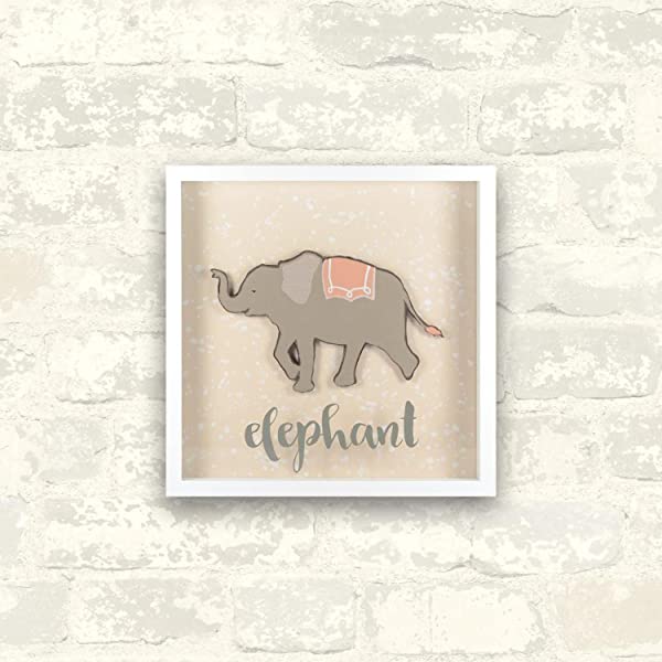 RoomMates Decor nursery Baby Room patina vie Elephant Shadowbox - immagine 4