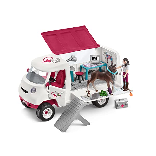 SCHLEICH HORSE CLUB 42439 VETERINARIA MÓVIL CON POTRO HANNOVERIANO - immagine 3