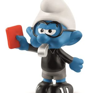 SCHLEICH- Smurfs Puffi Calciatori, Arbitro, 20809