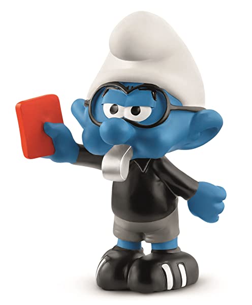 SCHLEICH- Smurfs Puffi Calciatori, Arbitro, 20809 - immagine 2