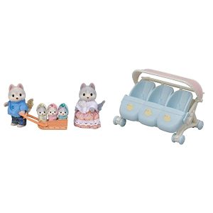 SYLVANIAN FAMILIES – 5636, Famiglia Husky, Multicolore
