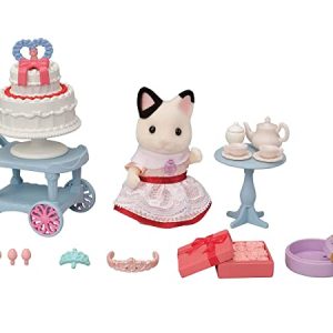 SYLVANIAN FAMILIES Set Party – ragazza Gatto Tuxedo, Multicolore