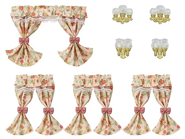 SYLVANIAN FAMILIES- Set lampade da Parete e Tende Accessori casa delle Bambole, 5447 - immagine 4