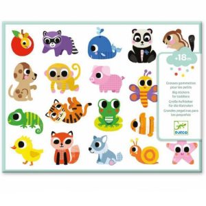 GRANDI ADESIVI per i più piccoli CUCCIOLI animali DJECO