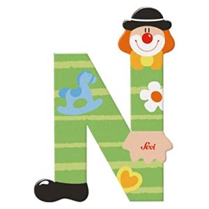 Sevi 81750 – Lettera N Clown, Colori Assortiti
