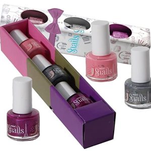 Snails 3 Mini Pack Paris vernice all’ acqua Rosso vivace/Bianco Madreperla/Blu Lilla 7 ml