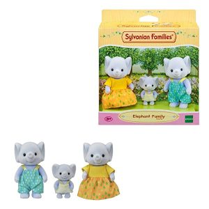 Sylvanian Families 5376 – Famiglia di Elefanti, Multicolore