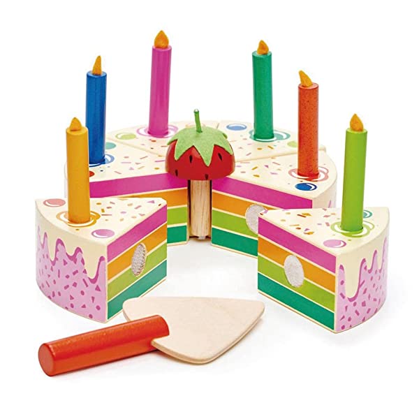 TENDER LEAF TOYS Rainbow Birthday Cake - immagine 3