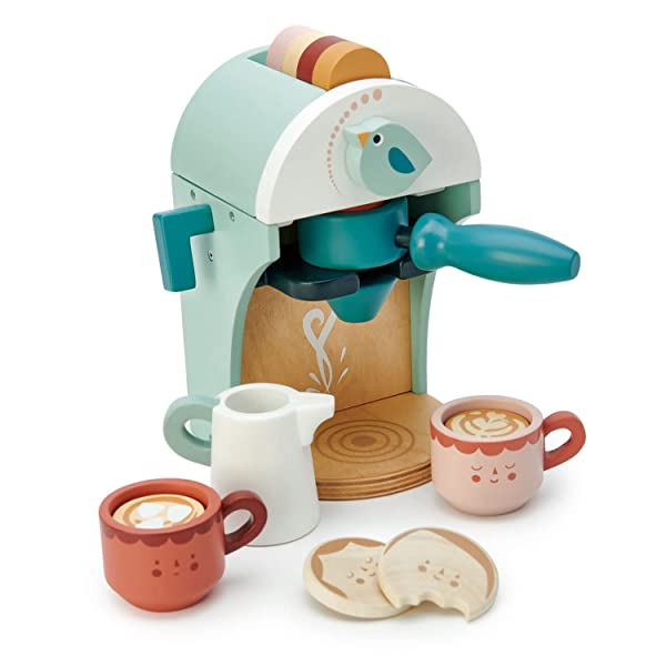 Tender Leaf Giocattoli Babyccino Maker Macchina del Caffè Giocattolo – Fai finta di giocare e gioco di ruolo per i bambini