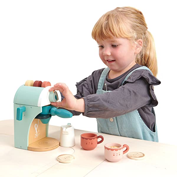 Tender Leaf Giocattoli Babyccino Maker Macchina del Caffè Giocattolo – Fai finta di giocare e gioco di ruolo per i bambini - immagine 8